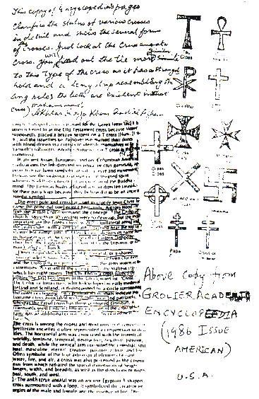 টাই খিস্টানদের ক্রসের প্রতীক-এর দলিল